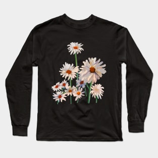 White field daisies Long Sleeve T-Shirt